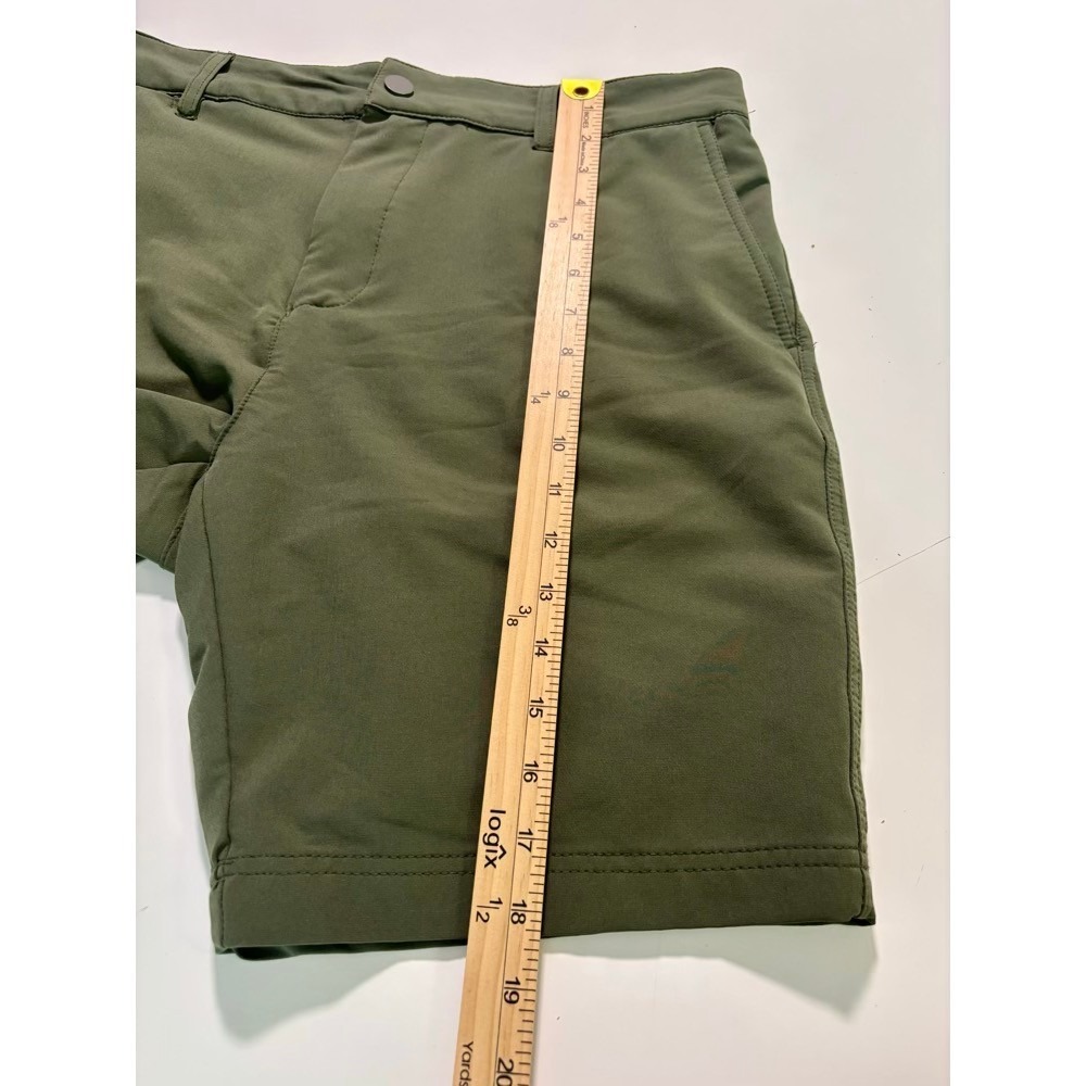 Kyodan Outdoor Mens Sz 34 Performance Shorts Olive Green Stretch Hiking Golf - Picture 8 of 9